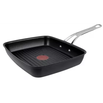 Tefal Jamie Oliver E24541 kvadratinis kepimo indas 2,5 L juodas — dugno skersmuo 17,5 cm, dydis 290×458 mm