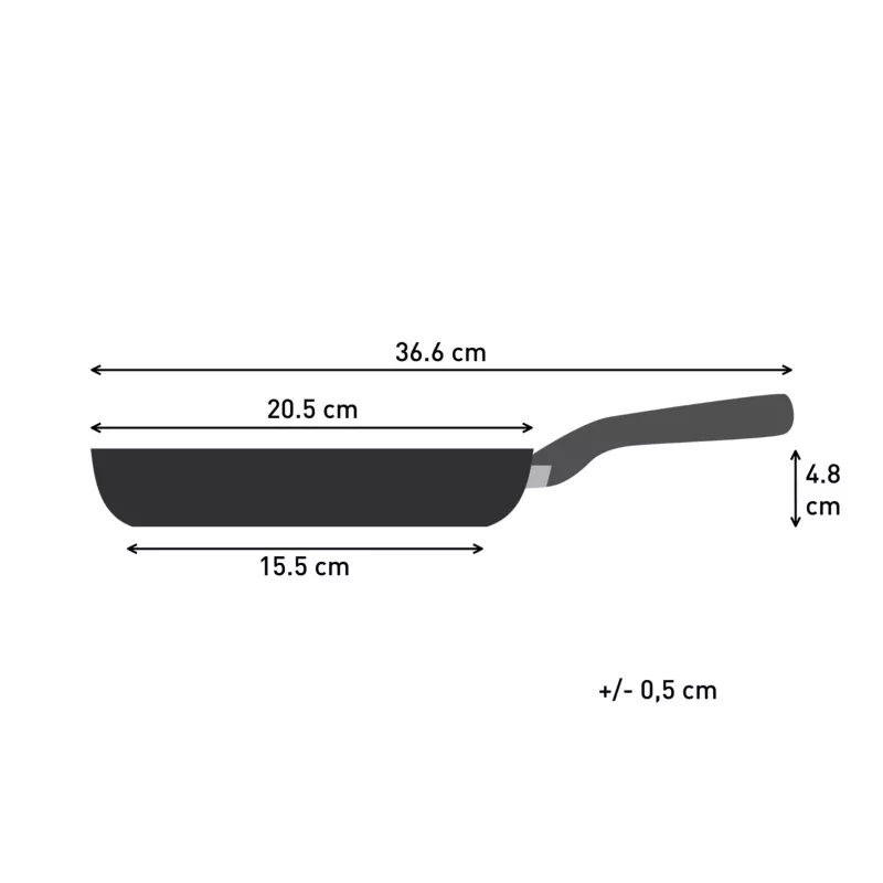Tefal Change Black C4760225 keptuvė universali apvali