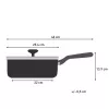 Tefal Cook & Change C4853235 keptuvė wok tipo, 24 cm, juoda