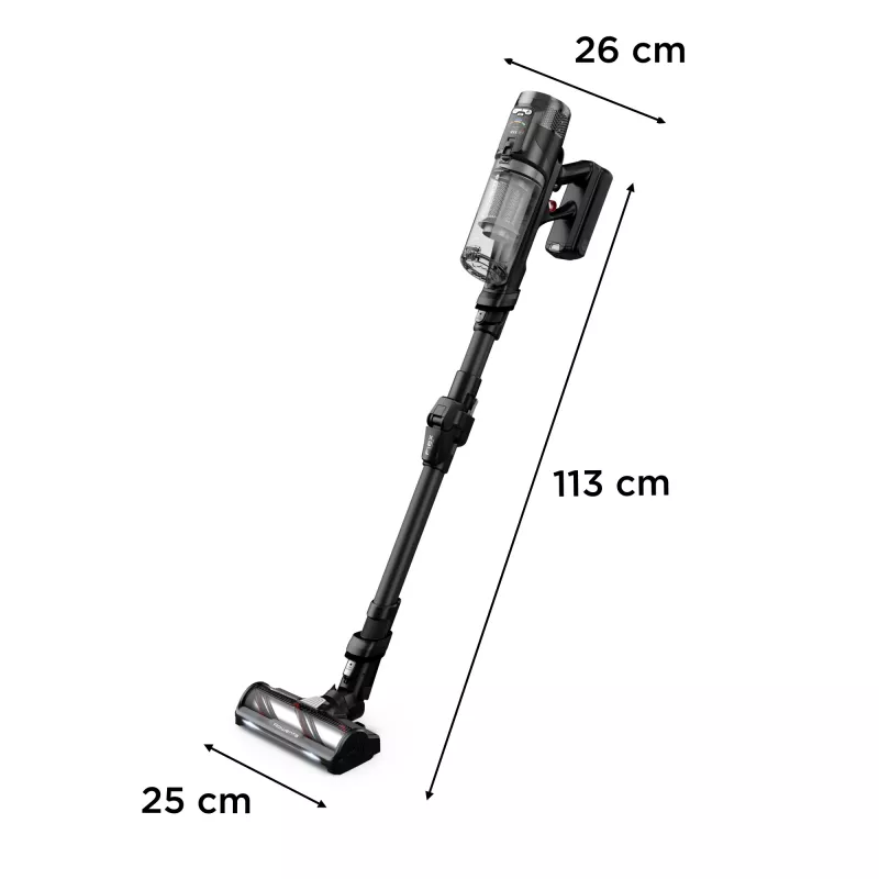 Rowenta X-Force Flex RH9L55E0 belaidis dulkių siurblys 2-in-1 lazdinis ir nešiojamas, 25,9 V, 0,65 l, juodas