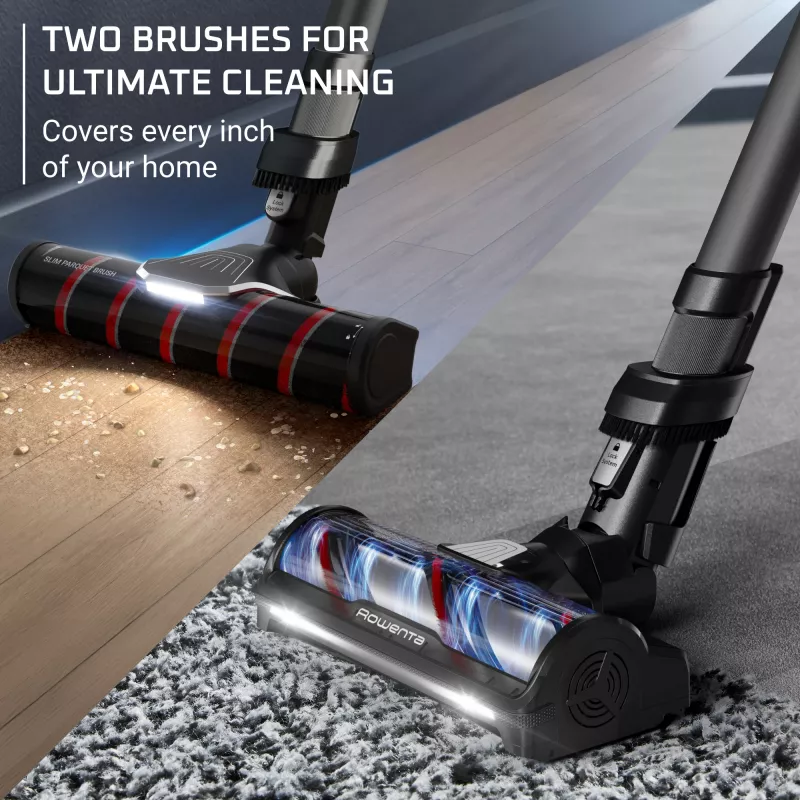 Rowenta X-Force Flex RH9L55E0 belaidis dulkių siurblys 2-in-1 lazdinis ir nešiojamas, 25,9 V, 0,65 l, juodas