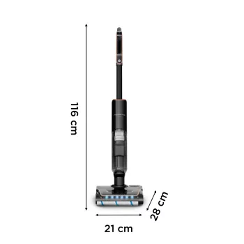 Rowenta X-Clean 7 GZ5736E0 belaidis siurblys šlapiam ir sausam valymui, be maišelio, juodas