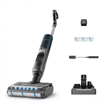 Rowenta X-Clean 7 GZ5735E0 šlapiai ir sausai valantis belaidis siurblys, 0,5 l, juodas/chromas