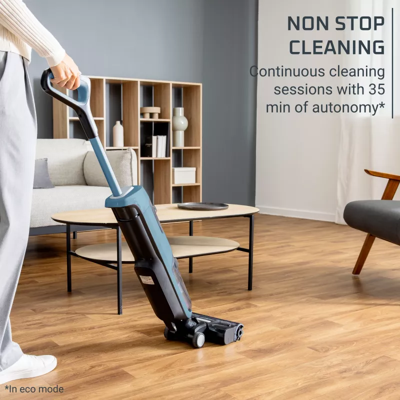 Rowenta X-Clean 2 GZ2271E0 belaidis šlapio/sauso valymo siurblys, 35 min veikimo laikas, be maišelio, mėlynas
