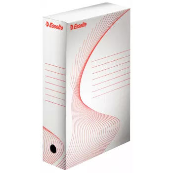 Esselte 128001 dokumentų dėžutė, kartoninė, raudona, balta