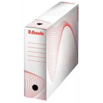 Esselte 128001 dokumentų dėžutė, kartoninė, raudona, balta