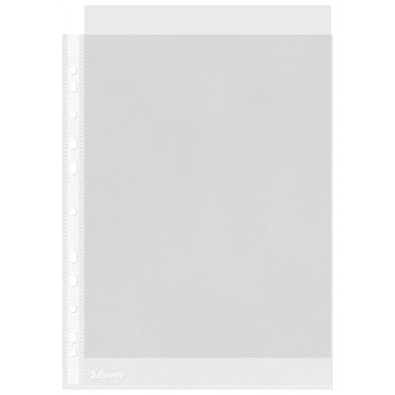 Esselte plastikinės kišenės A4 – Economy –, skaidrios, polipropilenas (PP), 210 x 297 mm