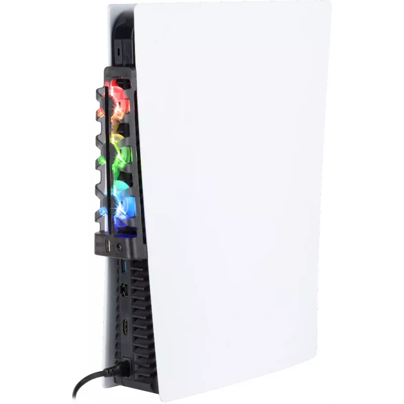 Konix 61889000052 aušinimo ventiliatorius, skirtas PlayStation 5, juodas, laidinis, 3 ventiliatoriai
