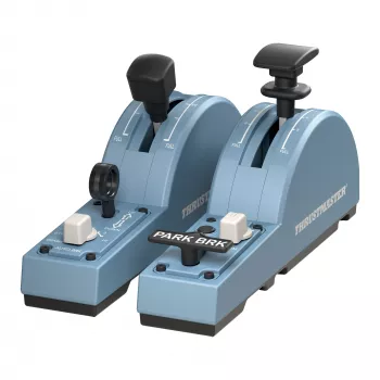 Thrustmaster TCA Quadrant Add-On Airbus Edition, juoda/mėlyna, skirta PC