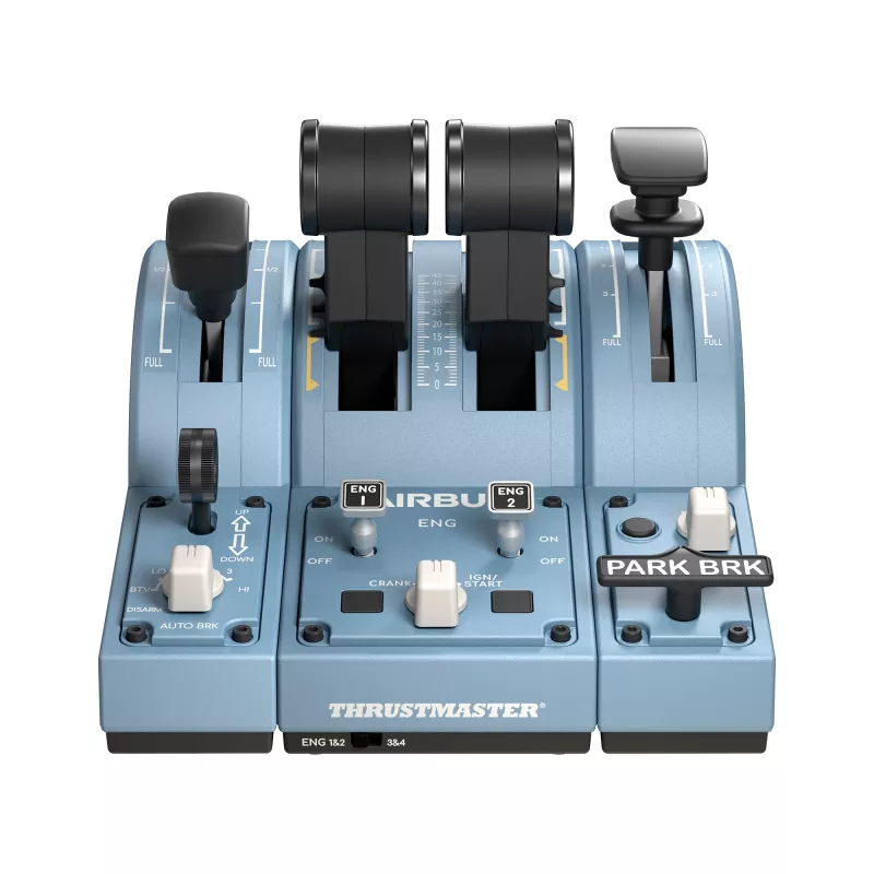 Thrustmaster TCA Quadrant Add-On Airbus Edition, juoda/mėlyna, skirta PC