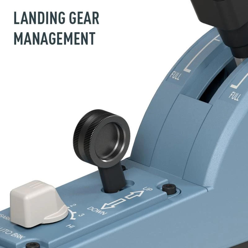 Thrustmaster TCA Quadrant Add-On Airbus Edition, juoda/mėlyna, skirta PC