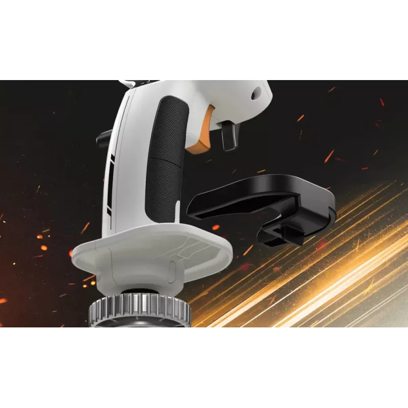 Flightstick Thrustmaster Sol-R 2 HOSAS Space Sim Duo – laidinis USB Type-C, analoginis/digitalinis, juodai baltas
