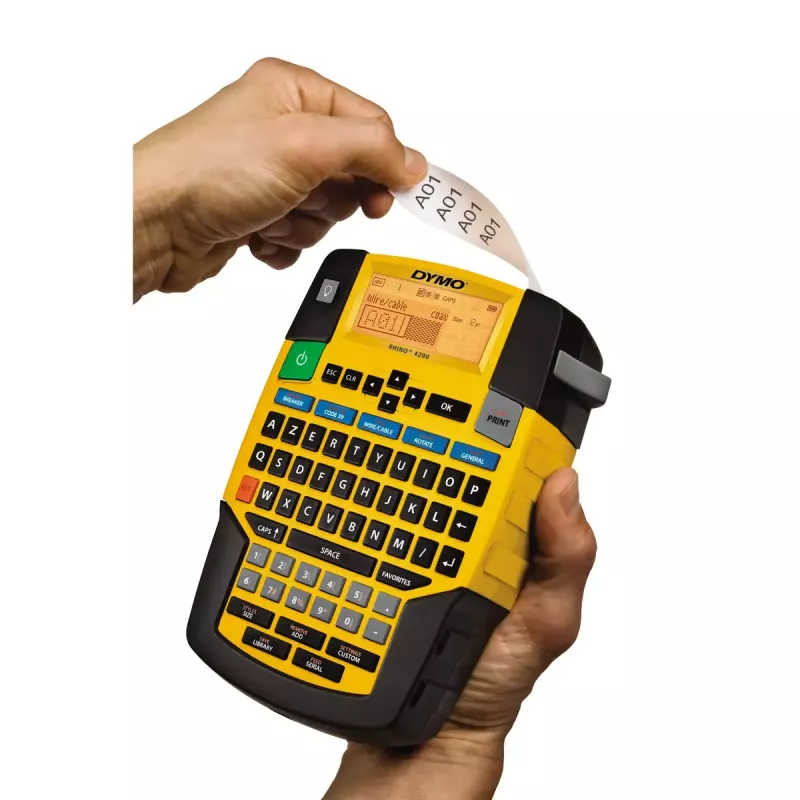 DYMO RHINO 4200 Pramoninis etikečių spausdintuvas | AZERTY klaviatūra