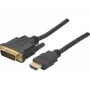 Hypertec 127871-HY HDMI–DVI-D laidas 1 m, juodas