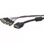 Hypertec 129151-HY vaizdo kabelio adapteris 1,8 m VGA (D-Sub) 5 x BNC juoda, mėlyna, žalia, raudona, balta