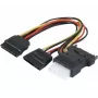 ATEN 147557 SATA kabelis 0,3 m SATA 15 kontaktų 2 x SATA 15 kontaktų + Molex (4 kontaktų) įvairių spalvų, juodas