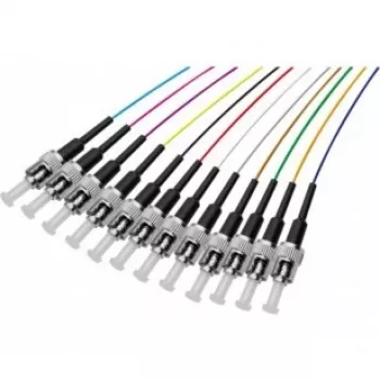 Hypertec 392256-HY šviesolaidinis pigtail kabelis 2 m 12x ST/UPC vienmodis įvairiaspalvis