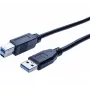 Hypertec 532467-HY USB laidas USB 3.2 Gen 1 (3.1 Gen 1) 1,8 m USB A USB B juodas