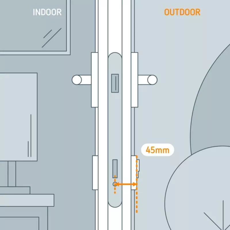 Netatmo NDL-E45 išorinio prailginimo rinkinys išmaniosios spynos prailginimui