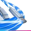 Oniverse USB-A į USB-C greito įkrovimo laidas su LED - 2 metrai - Baltas (Multiplatforminis)