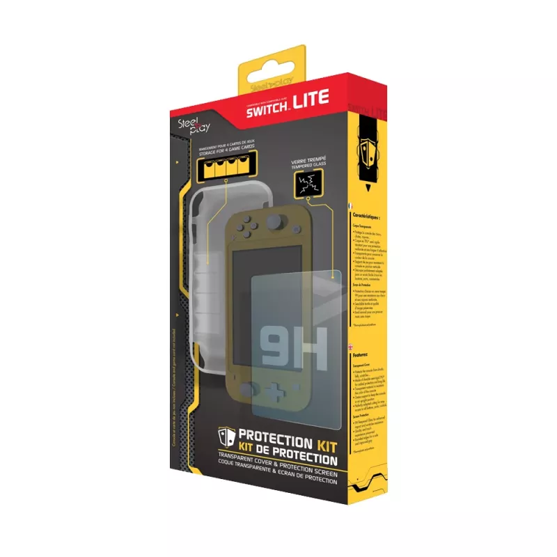 Steelplay JVASWI00071 apsauginis dėklas Nintendo Switch Lite, pilkas permatomas