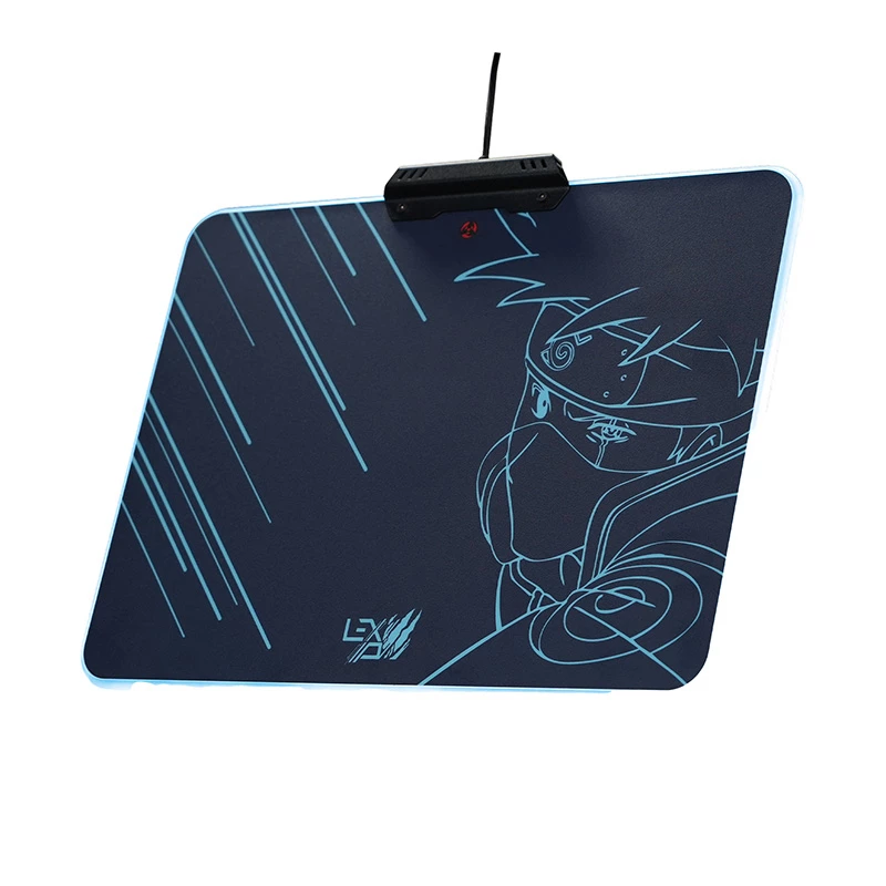 Pelėdos kilimėlis Lexip Kakashi „Kamui“ Naruto Shippuden – su standžiu mikrotekstūruotu paviršiumi ir RGB apšvietimu