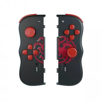 Lexip HBO Game of Thrones Targaryen Black, Red belaidis valdiklis, skirtas Nintendo Switch, Nintendo Switch OLED