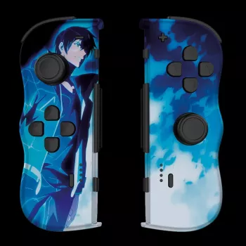 Lexip X CRUNCHYROLL - SUNG JIN-WOO TWIN PADS WL, žaidimų pultas, Nintendo Switch 2, D-pad, krypties mygtukai, analoginis / skaitmeninis, belaidis, mėlyna, balta