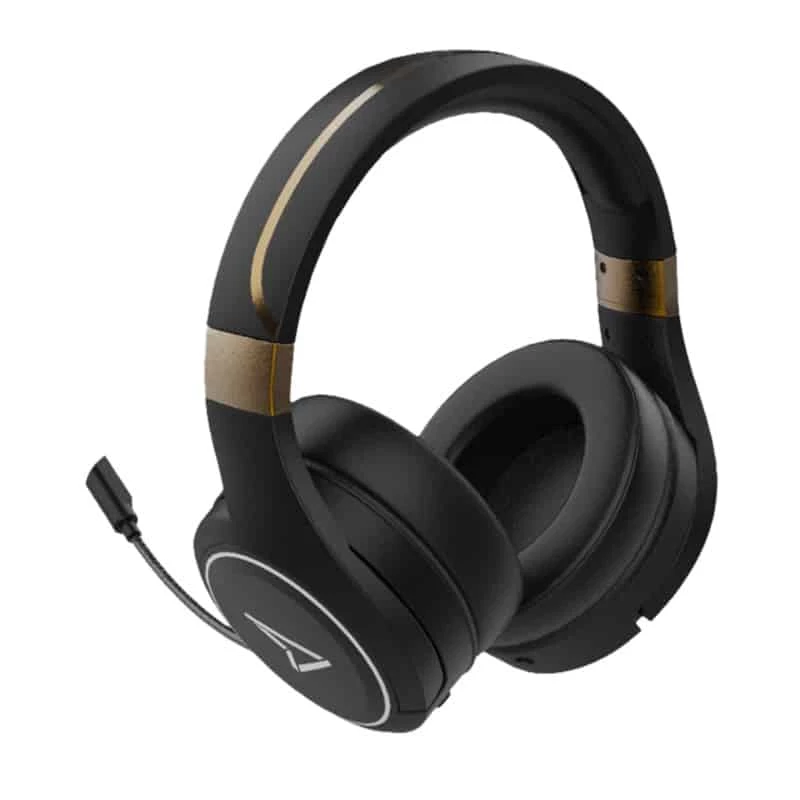 Ausinės Lexip Metaltech – belaidės, mažas vėlavimas, 32h baterija – Radiance Gold