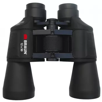 Braun 12x50 žiūronai BK-7 Porro juodi