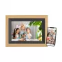 Skaitmeninis nuotraukų rėmelis Braun DigiFrame 10B, 25,6 cm (10,1 colių), jutiklinis ekranas, Wi-Fi, juodas/medis