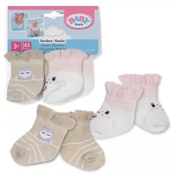 BABY born kojinės Avys 2 poros 43cm lėlės kojinės