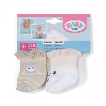 BABY born kojinės Avys 2 poros 43cm lėlės kojinės