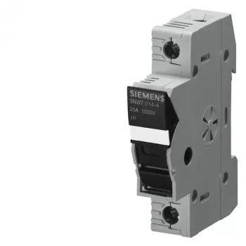 Siemens 3NW7013-4 saugiklių laikiklis cilindriniams saugikliams, 1 polio, 10x38 mm, 25 A, 1000 V