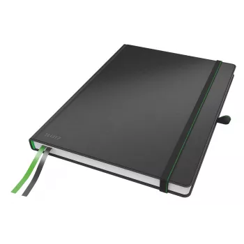 Leitz Notebook Complete A4 linijuotas 96 g 80 lapų, juoda, kietas viršelis