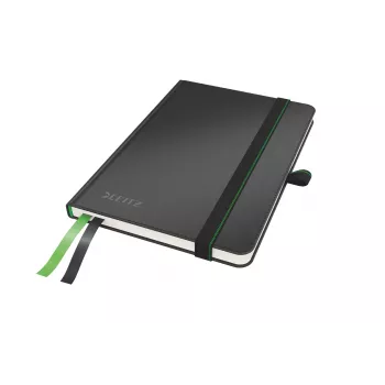 Leitz Notebook Complete A6 linijinis 96 g 80 lapų, juoda, kieti viršeliai