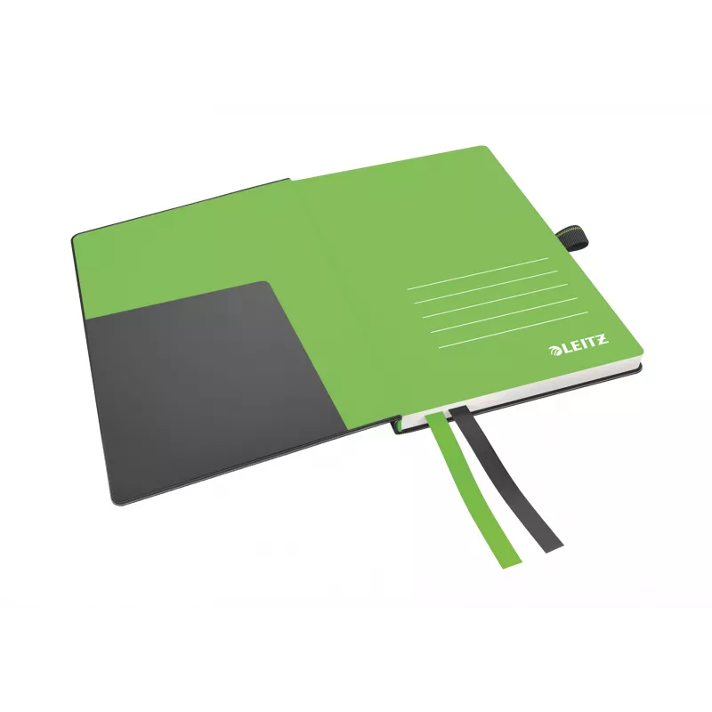 Leitz Notebook Complete A6 linijinis 96 g 80 lapų, juoda, kieti viršeliai