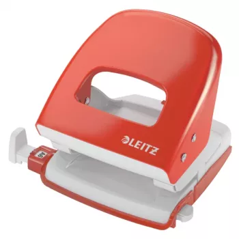 Leitz 5008 NeXXt skylmušis, 2 skylės, 30 lapų, raudonas, metalinis
