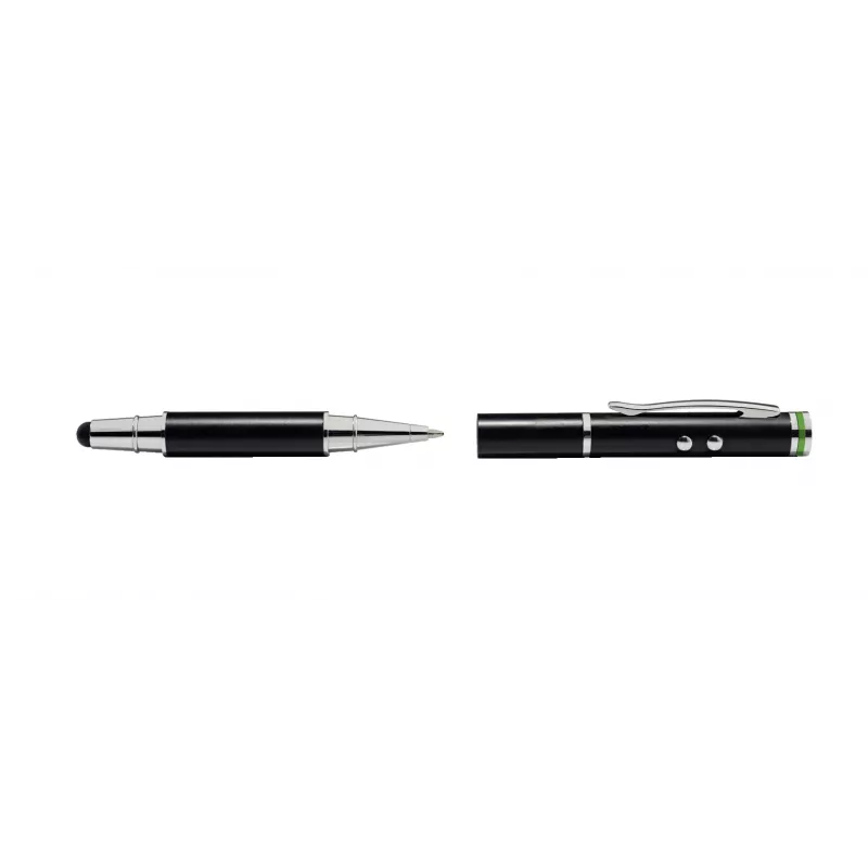 Leitz Stylus 4-in-1 rašiklis su lazeriu ir žibintuvėliu, universalus, juodas