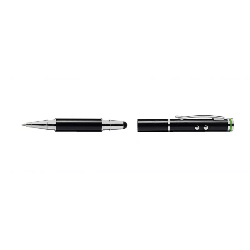 Leitz Stylus 4-in-1 rašiklis su lazeriu ir žibintuvėliu, universalus, juodas