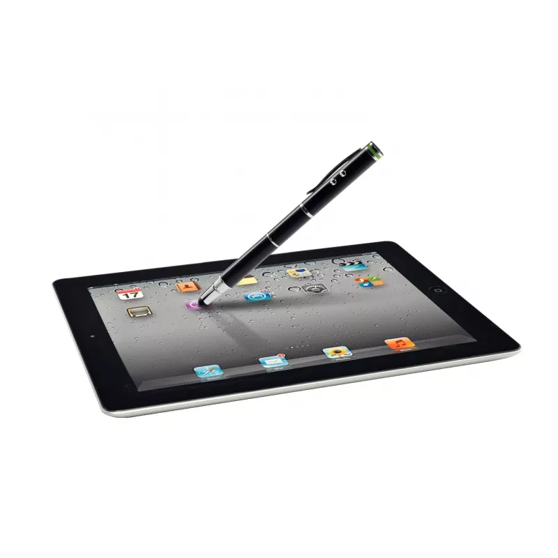 Leitz Stylus 4-in-1 rašiklis su lazeriu ir žibintuvėliu, universalus, juodas