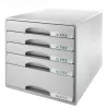 Leitz Drawer cabinet Plus 5 stalčių spintelė, plastikas, pilka, 287 x 363 x 270 mm