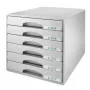Leitz Drawer cabinet Plus 6 stalčių, plastmasinis, pilkas, 287 x 363 x 270 mm