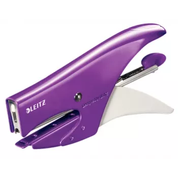 Leitz WOW Segimo replės, 15 lapų, Violetinė, P2, Nr. 10, 80 g/m², 4,95 cm, galinis užtaisymas