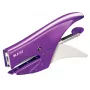 Leitz WOW Segimo replės, 15 lapų, Violetinė, P2, Nr. 10, 80 g/m², 4,95 cm, galinis užtaisymas