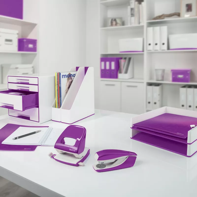 Segiklis Leitz WOW 5502 Metal 30 lapų, violetinis