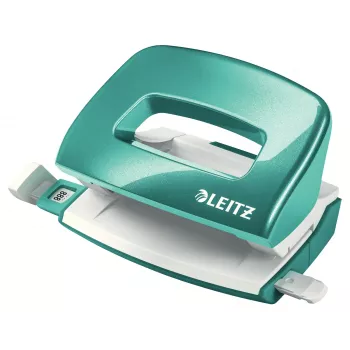 Leitz NeXXt WOW Mini 2 skylių skylmušis, 10 lapų, turkio/spalvos