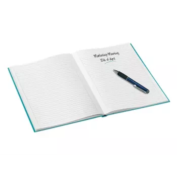 Leitz Notebook WOW A4 linijuotas, kietas viršelis, 90g/80 lapų, raštas, mėlyna