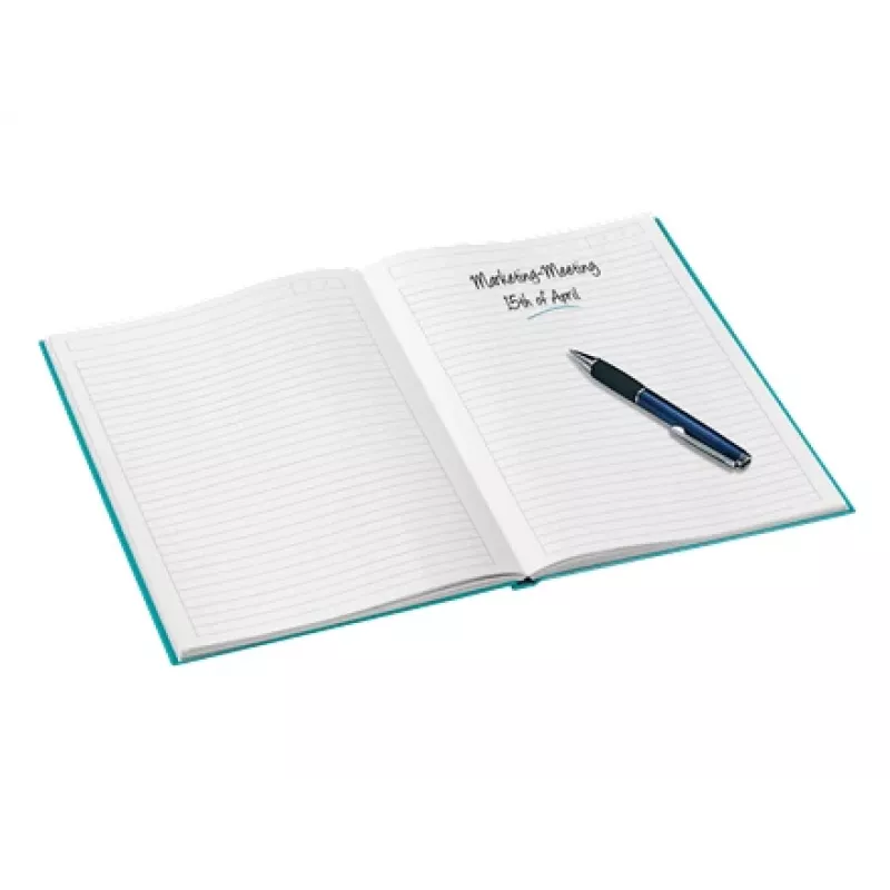 Leitz Notebook WOW A4 linijuotas, kietas viršelis, 90g/80 lapų, raštas, mėlyna