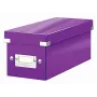 Leitz Click & Store WOW CD laikymo dėžutė, violetinė, kartoninė, 440 g